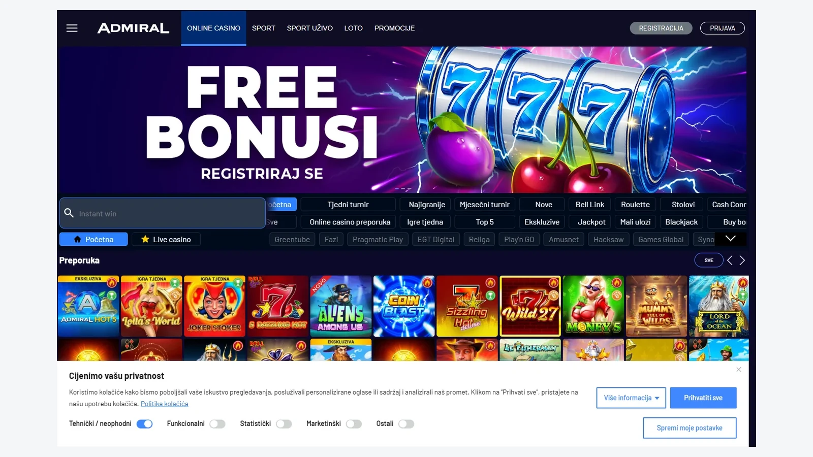 Admiral — Top  Online Casino BIH – Vodič za igrače u 2026.